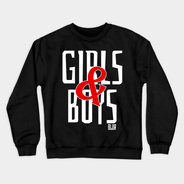 girl and boy simple design Crewneck Sweatshirt by Animals Project